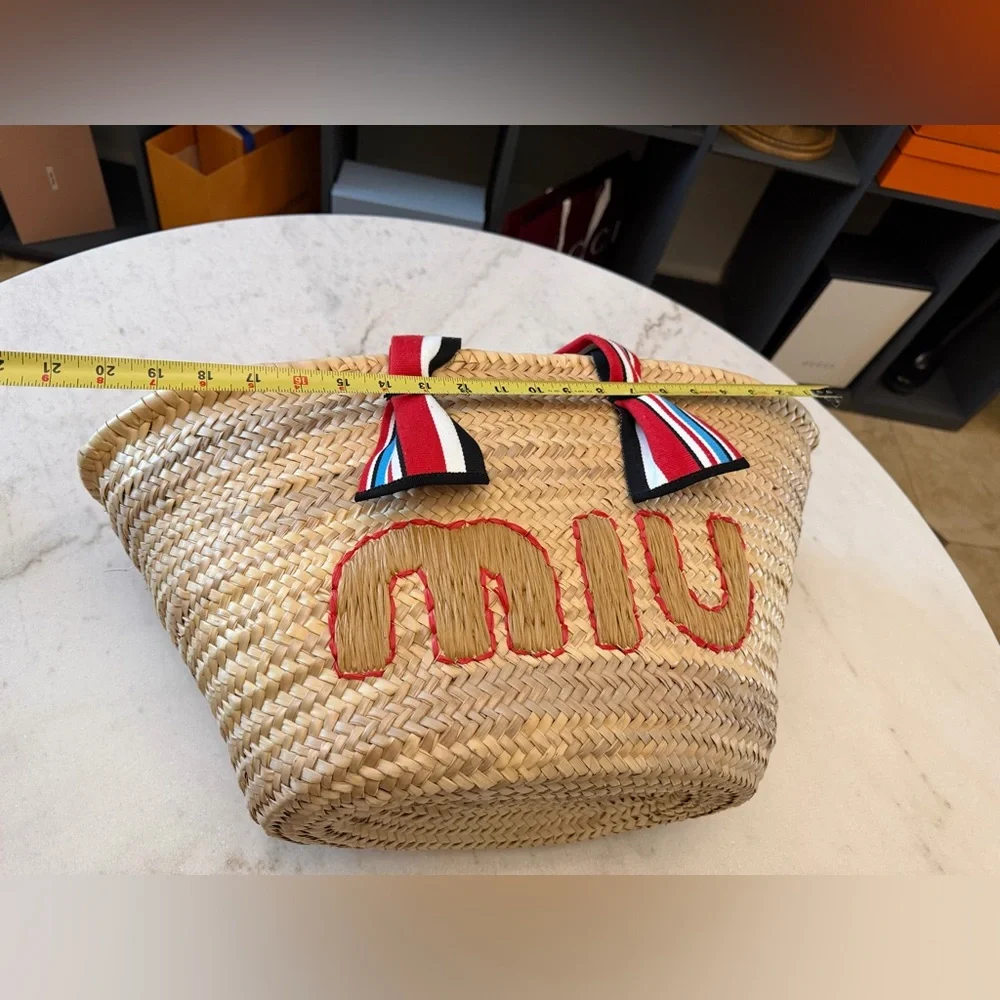 Miu Miu Raffia Handbag Basket bag - Picture 12 of 15
